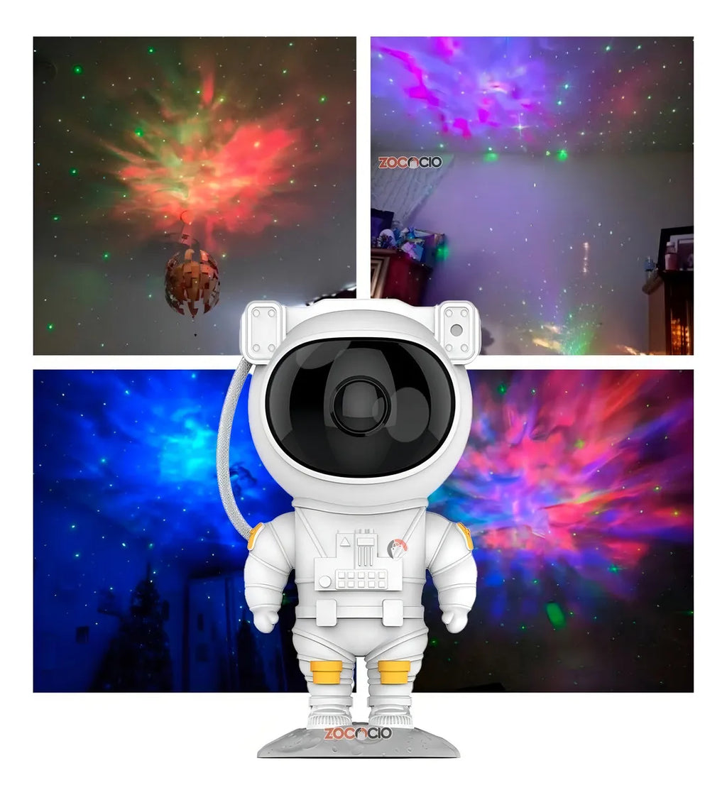 ✨ Proyector Astronauta Galaxia LED | Aurora Boreal