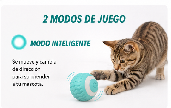 Pelota Giratoria y Divertida para Mascotas